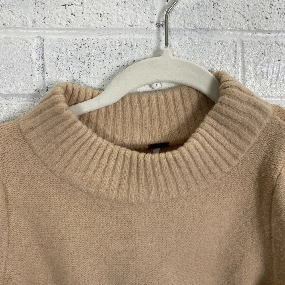 Free People Sugar Pie Sweater Womens Size S Majestic Oak Quiet Luxury Minimalist - Picture 3 of 10